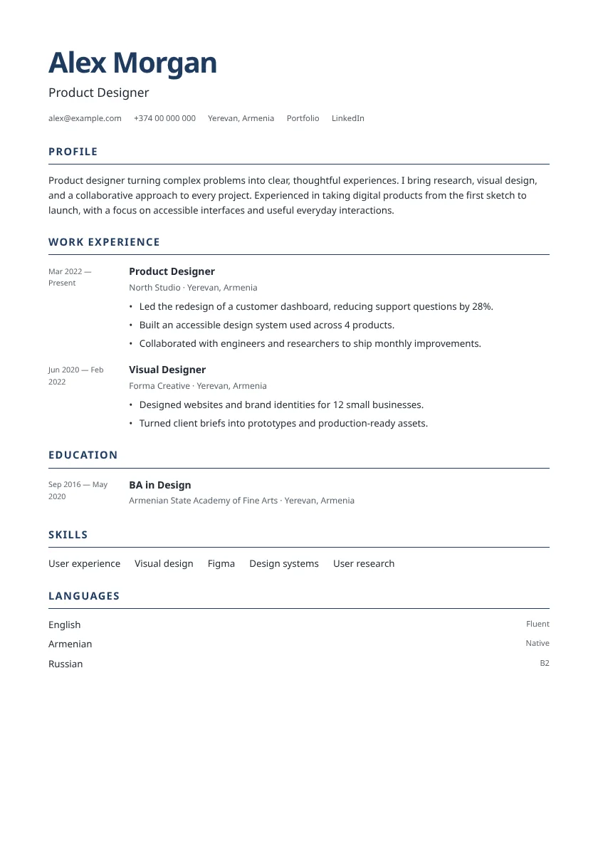 Ledger Template