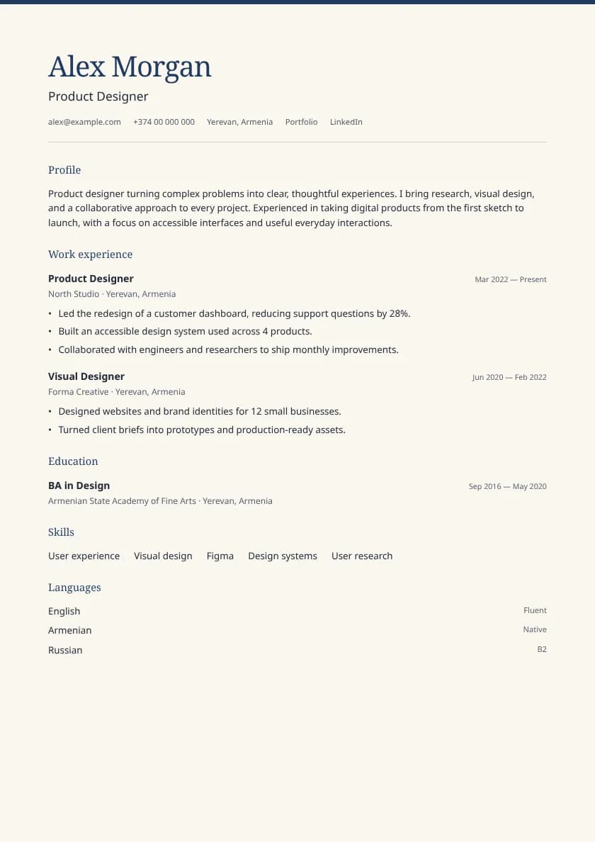 Paper Template