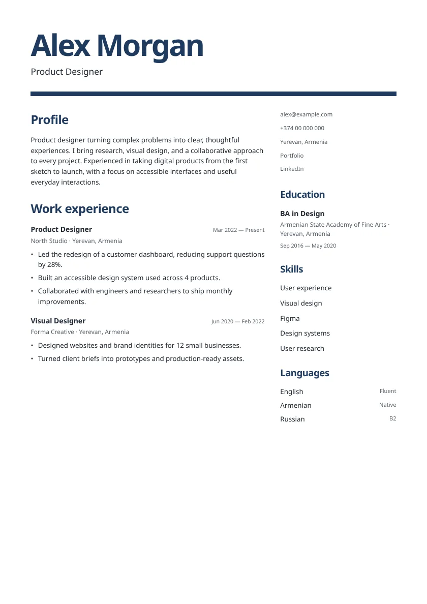 Studio Template